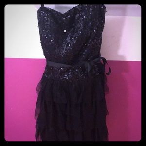 Sequins and Tulle Deb Cocktail Dress